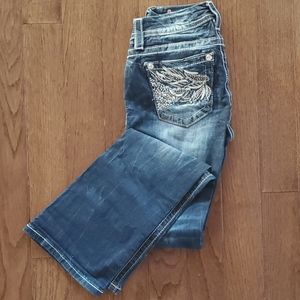 Miss Me Jeans boot-cut, size 26, inseam: 33